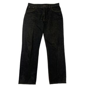 VINTAGE Brittania Dark Raw Wash Denim Jeans ACTUAL 36x32 100% Cotton